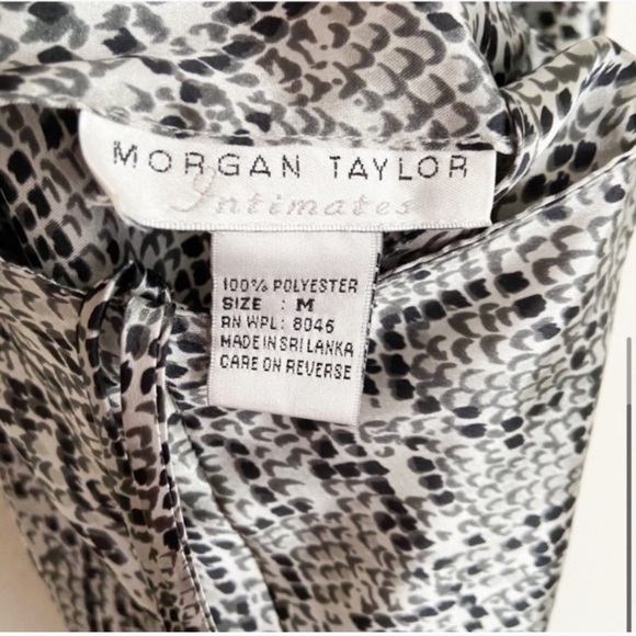 Vintage Satin Snakeskin Low Back Mini Slip Dress - Picture 5 of 5